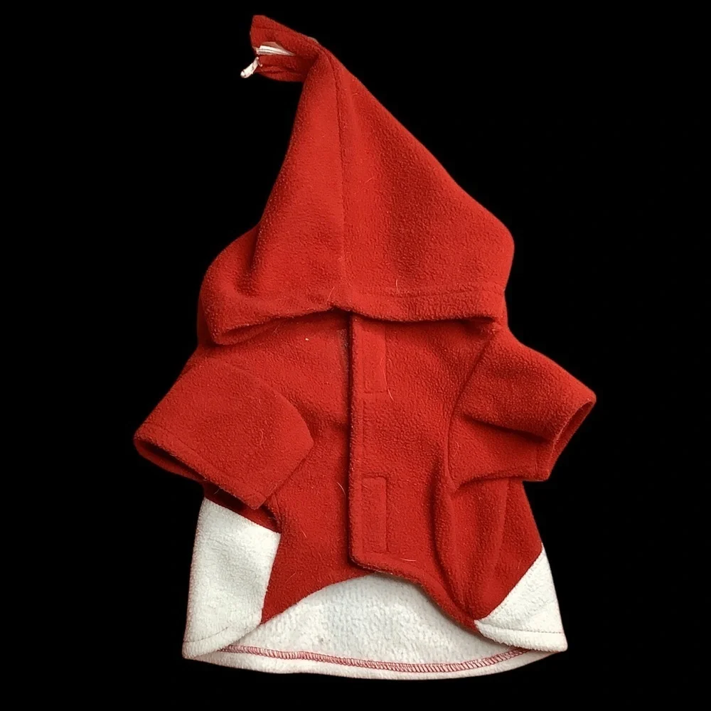 Polar Fleece Christmas Dog Hoodie